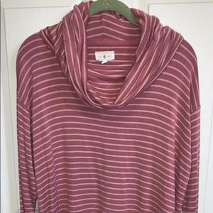 Lou & Grey Cowl Neck Rayon Pullover Long Sleeve Women’s Size S Signature Soft